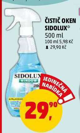 Penny Market Čistič oken sidolux, 500 ml nabídka