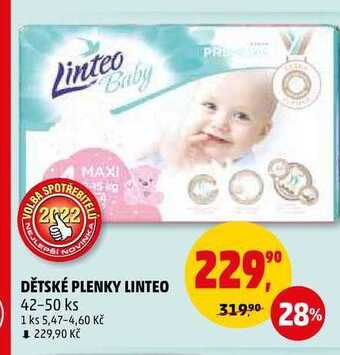 Penny Market Dětské plenky linteo, 42-50 ks nabídka