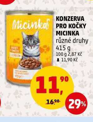 Penny Market Konzerva pro kočky micinka, 415 g nabídka