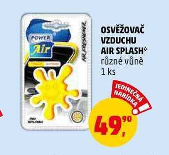 Penny Market Osvěžovač vzduchu air splash, 1 ks nabídka