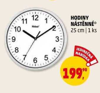 Penny Market Hodiny nástěnné, 1 ks nabídka
