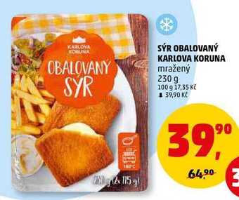 Penny Market Sýr obalovaný karlova koruna, 230 g nabídka
