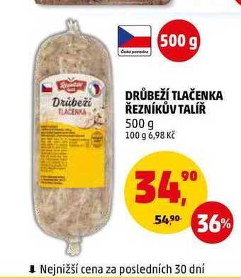 Penny Market Drůbeží tlačenka řezníkův talíř, 500 g nabídka