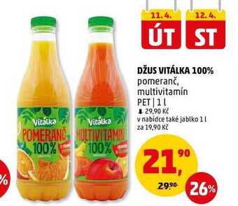 Penny Market Džus vitálka 100%, 1 l nabídka