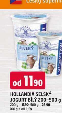 Trefa Hollandia selský jogurt bílý 200g nabídka