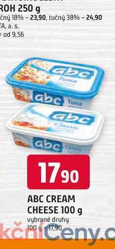 Trefa Abc cream cheese 100 g vybrané druhy nabídka