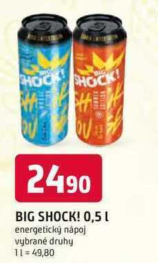 Trefa Big shock! 0,5l, různé druhy (plechovka) 0.5l nabídka