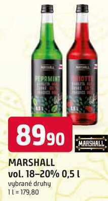 Trefa Marshall vol. 18-20% 0,5 l vybrané druhy nabídka