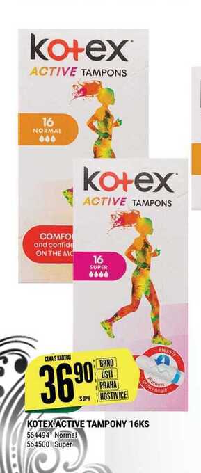 Tamda Foods Kotex active tampony 16ks nabídka