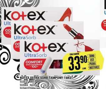 Tamda Foods Kotex ultra sorb tampony 16ks nabídka
