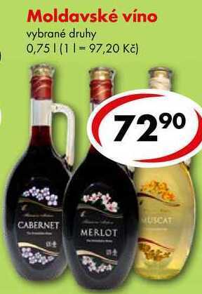 CBA Moldavské víno, 0,75 l nabídka