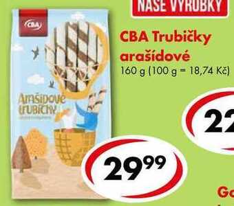 Cba trubičky arašídové, 160 g