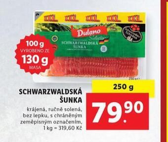 Lidl Schwarzwaldská šunka nabídka