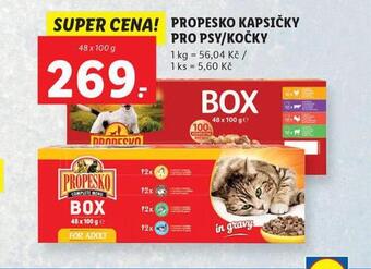 Lidl Propesko kapsičky pro kočky nabídka