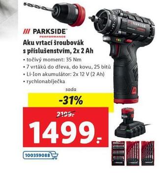 Lidl Aku vrtací šroubovák s příslušenstvím nabídka