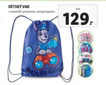 Lidl Dětský vak nabídka