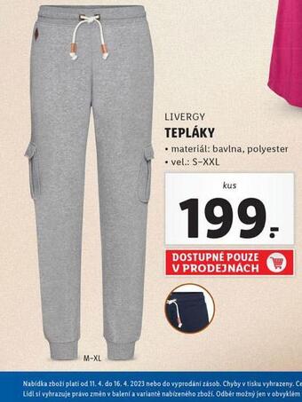 Lidl Tepláky nabídka
