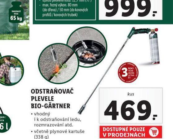 Odstraňovač plevele biogärtner nabídka v Lidl