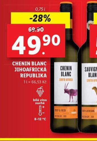 Lidl Chenin blanc jihoafrická republika nabídka