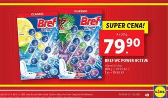 Lidl Bref wc power active nabídka