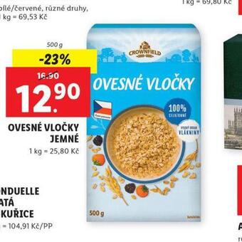 Lidl Ovesné vločky jemné nabídka