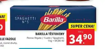 Lidl Barilla těstoviny nabídka