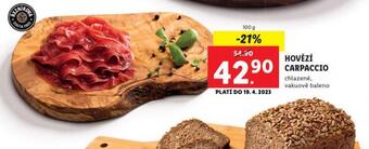 Lidl Hovězí carpaccio nabídka