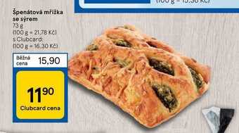 Tesco Špenátová mřížka se sýrem 73 g nabídka