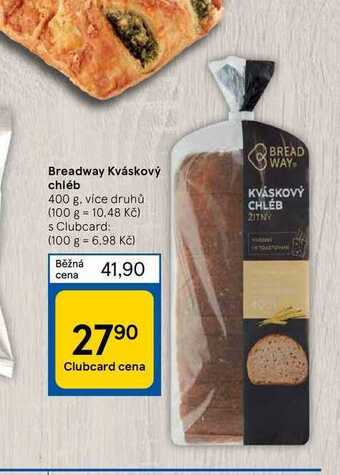 Tesco Breadway kváskový chléb 400 g nabídka