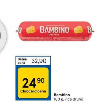 Tesco Bambino 100 g nabídka