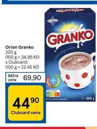 Tesco Orion granko 200 g nabídka