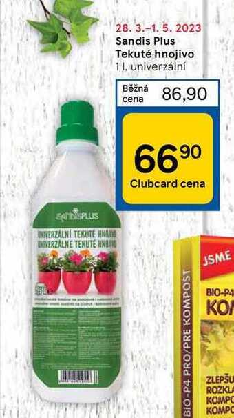 Tesco Sandis plus tekuté hnojivo 1 l nabídka