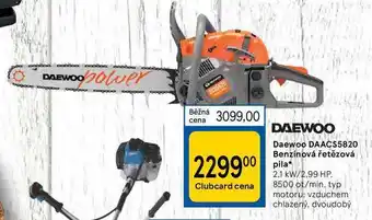 Tesco Daewoo daacs5820 benzínová řetězová pila nabídka