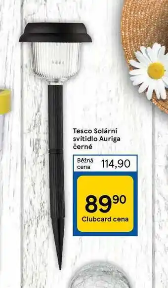 Tesco Tesco solární svítidlo auriga černé nabídka