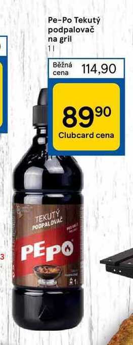 Tesco Pe-po tekutý podpalovač na gril 1 l nabídka