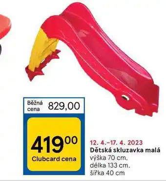 Tesco Dětská skluzavka malá nabídka