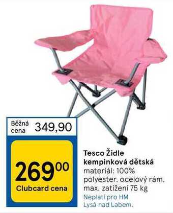 Tesco židle kempinková dětská