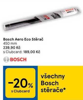 Tesco Bosch aero eco stěrač nabídka
