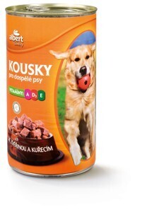 Albert Albert konzerva pro psy, vybrané druhy 1.24kg nabídka