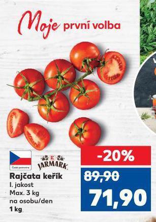 Kaufland Rajčata nabídka