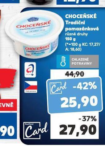 Kaufland Choceňské tradiční pomazánkové nabídka