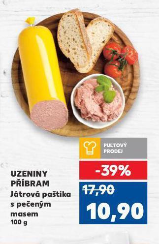Kaufland Játrová paštika s pečeným masem nabídka