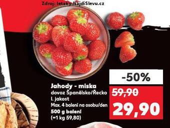 Kaufland Jahody nabídka