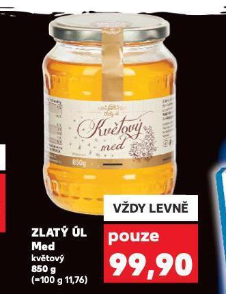 Kaufland Zlatý úl med nabídka