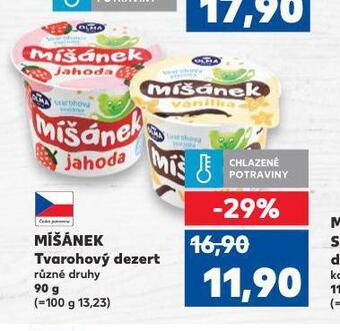 Kaufland Míšánek tvarohový dezert nabídka