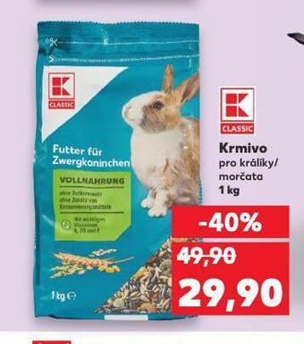 Kaufland Krmivo pro králíky / morčata nabídka