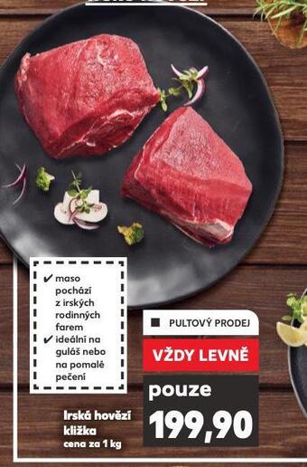 Kaufland Irská hovězí kližka nabídka