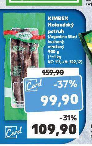 Kaufland Kimbex holandský pstruh nabídka