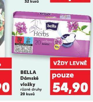 Kaufland Bella dámské vložky nabídka