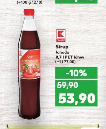 Kaufland Sirup nabídka